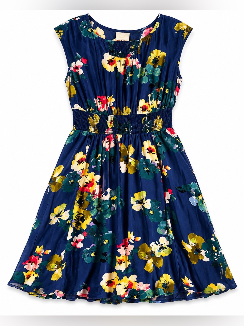 Maeve Anthropologie Floral Fit & Flare Dress Cottagecore Wedding Guest size S - Picture 2 of 7